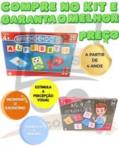 Kit 2 Jogo Educativo 4 Anos Aprendendo O Alfabeto Infantil E Brinquedo As 4 Operações Matematica Didatico Kit 2 Jogo Educativo 4 Anos Aprendendo O Alfabeto Infantil E Brinquedo As 4 Operações Matematica Didatico