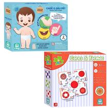 Kit 2 Jogo Pedagogico De Madeira Cade Seu Pé Infantil Cores E Formas Para 3 Anos Kit 2 Jogo Pedagogico De Madeira Cade Seu Pé Infantil Cores E Formas Para 3 Anos