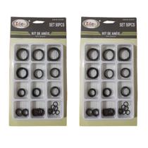 Kit 2 Jogos C/ 50 Anéis Vedação Borracha O-Ring 12 Tamanhos