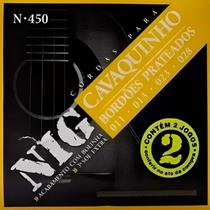 Kit 2 jogos cordas cavaquinho nig 2n450