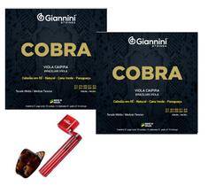 Kit 2 Jogos Cordas Viola Caipira Níquel Cobra + Acessórios