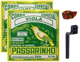 Kit 2 Jogos Cordas Viola Cebolão Re(D)Passarinho PE920+Aces Kit 2 Jogos Cordas Viola Cebolão Re(D)Passarinho PE920+Aces