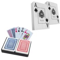 Kit 2 Jogos de Baralho Plástico 108 Cartas Y-010