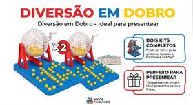Kit 2 Jogos De Bingo Infantil Globo 48 Cartelas Completo