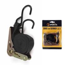 Kit 2 Jogos De Cinta Catraca Simples 3,6 Mt Para Amarração