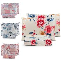 Kit 2 Jogos de Lençol Casal Padrão 3 Peças 400 Fios Cama Box