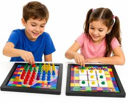 Kit 2 Jogos em 1 Clássicos Infantis Jogo Da Velha Resta Um