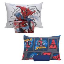 Kit 2 Jogos Lençol Marvel Menino Homem Aranha Spider Algodão