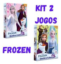 Kit 2 Jogos Quebra Cabeça Frozen Presente 60 E 100 Peças