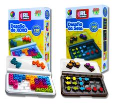 Kit 2 Jogos Sensoriais 120 Desafios Xoxo E Seta Treina Foco