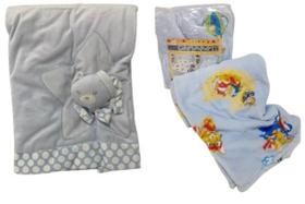 Kit 2 Jolitex Cobertor Edredom Bordado + Manta Bebê Menino Kit 2 Jolitex Cobertor Edredom Bordado + Manta Bebê Menino