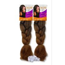 KIT 2 JUMBOS CHEREY Super 390g 90cm Box Braid ALINEA
