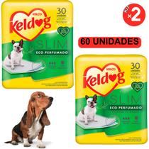 Kit 2 Keldog Tapete Higiênico Slim Ultra Dry Eco Perfumado 30 Un