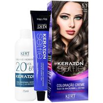 KIT 2 Keraton Selfie 5.1 - Castanho Claro Cinza 50g