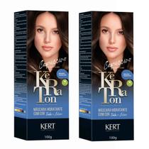 Kit 2 Keraton Tonalizante Banho De Brilho Capuccino - Kert