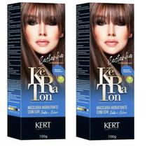 Kit 2 Keraton Tonalizante Banho De Brilho Castanha - Kert
