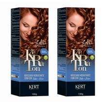 Kit 2 Keraton Tonalizante Banho De Brilho Cobre - Kert