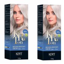 Kit 2 Keraton Tonalizante Banho De Brilho Ice - Kert