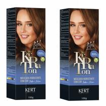 Kit 2 Keraton Tonalizante Banho De Brilho Mel - Kert