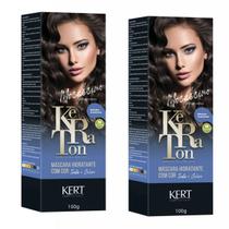 Kit 2 Keraton Tonalizante Banho De Brilho Mocaccino - Kert