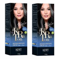Kit 2 Keraton Tonalizante Banho De Brilho Petroleo - Kert