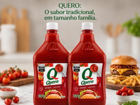 Kit 2 Ketchup Quero Tradicional 1,028kg Cada Sabor Intenso para sua Família