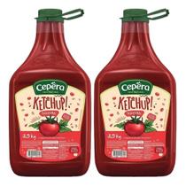 Kit 2 Ketchup Tradicional Big Pump 3,5kg Cepêra Food Service Kit 2 Ketchup Tradicional Big Pump 3,5kg Cepêra Food Service