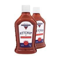 Kit 2 Ketchup Tradicional Hemmer sin gluten squeeze 1kg Cada