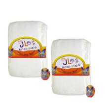 Kit 2 Kg Massas De Biscuit Jl Artesanato Branco