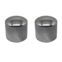 Kit 2 Knob Baixo Guitarra Metal Sem Parafuso KB01 Cromado Kit 2 Knob Baixo Guitarra Metal Sem Parafuso KB01 Cromado
