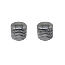 Kit 2 Knob Baixo Metal Sem Parafuso Kb-01 Cromado