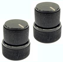 KIT 2 Knob duplo concentrico guitarra baixo aluminio BK Nova KIT 2 Knob duplo concentrico guitarra baixo aluminio BK Nova