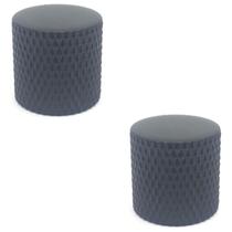 KIT 2 knob metal de encaixe preto p guitarra baixo DOLPHIN