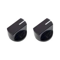 Kit 2 Knob Para Pedal Preto em ABS Ronsani