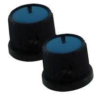 Kit 2 knob preto-azul 14,9 x 16,6mm