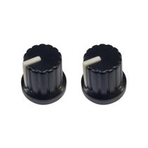 Kit 2 Knob Preto Com Marcador Branco