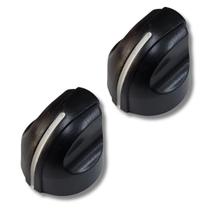 Kit 2 Knob Ronsani Estilo Peavey Abs Preto Encaixe Pressão