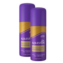 Kit 2 Koleston Retoque Instantâneo Louro Escuro Spray 100ml