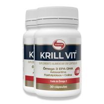 Kit 2 Krill Vit Vitafor Óleo de Krill 30 Cápsulas