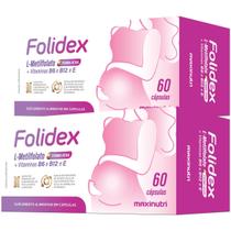 Kit 2 L Metilfolato com Vitaminas E B6 e B12 Folidex 60 Cápsulas Maxinutri Kit 2 L Metilfolato com Vitaminas E B6 e B12 Folidex 60 Cápsulas Maxinutri