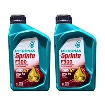 Kit 2 L Óleo Moto 4t 20w50 Petronas Sprinta F300 API SL MA2 Kit 2 L Óleo Moto 4t 20w50 Petronas Sprinta F300 API SL MA2