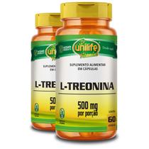 Kit 2 L-Treonina Unilife 500mg 60 Cápsulas Kit 2 L-Treonina Unilife 500mg 60 Cápsulas