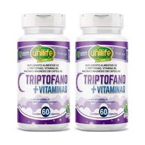 Kit 2 L-Triptofano Com Vitaminas 60 Cápsulas 400mg Unilife