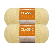 Kit 2 Lã Fio Linha Classic Pull Circulo - 330m/200g