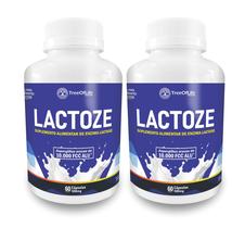 Kit 2 Lactoze Enzima Lactase 10.000 Fcc 120 Capsulas Tree