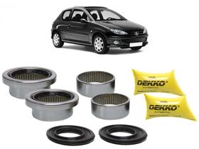 Kit 2 Lados Eixo Rolamento Suspensão Traseiro Peugeot 206 1.0 1.4 1.6 47mm Rolamento DEKKO DKRO8100