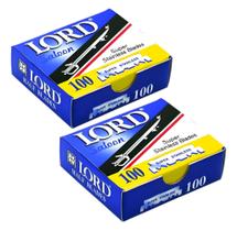 Kit 2 Lâminas 1/2 Para Barbeadores Navalha 200un Inox - Lord