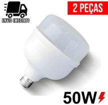 Kit 2 Lampada 50w Led Bulbo 6500k Bivolt 110v/220v Alta-potência Qualidade Premium - Envio Rápido Kit 2 Lampada 50w Led Bulbo 6500k Bivolt 110v/220v Alta-potência Qualidade Premium - Envio Rápido