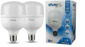 Kit 2 Lâmpada 50w Led Super Bulbo 6500k Branco Frio Bivolt 110v 220v E27 Alta Potencia Forte Garagem