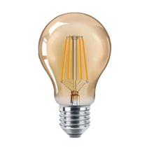 Kit 2 Lâmpada Filamento Led A60 Bulbo 4w 2200k Luz Âmbar Bivolt Galaxy Kit 2 Lâmpada Filamento Led A60 Bulbo 4w 2200k Luz Âmbar Bivolt Galaxy